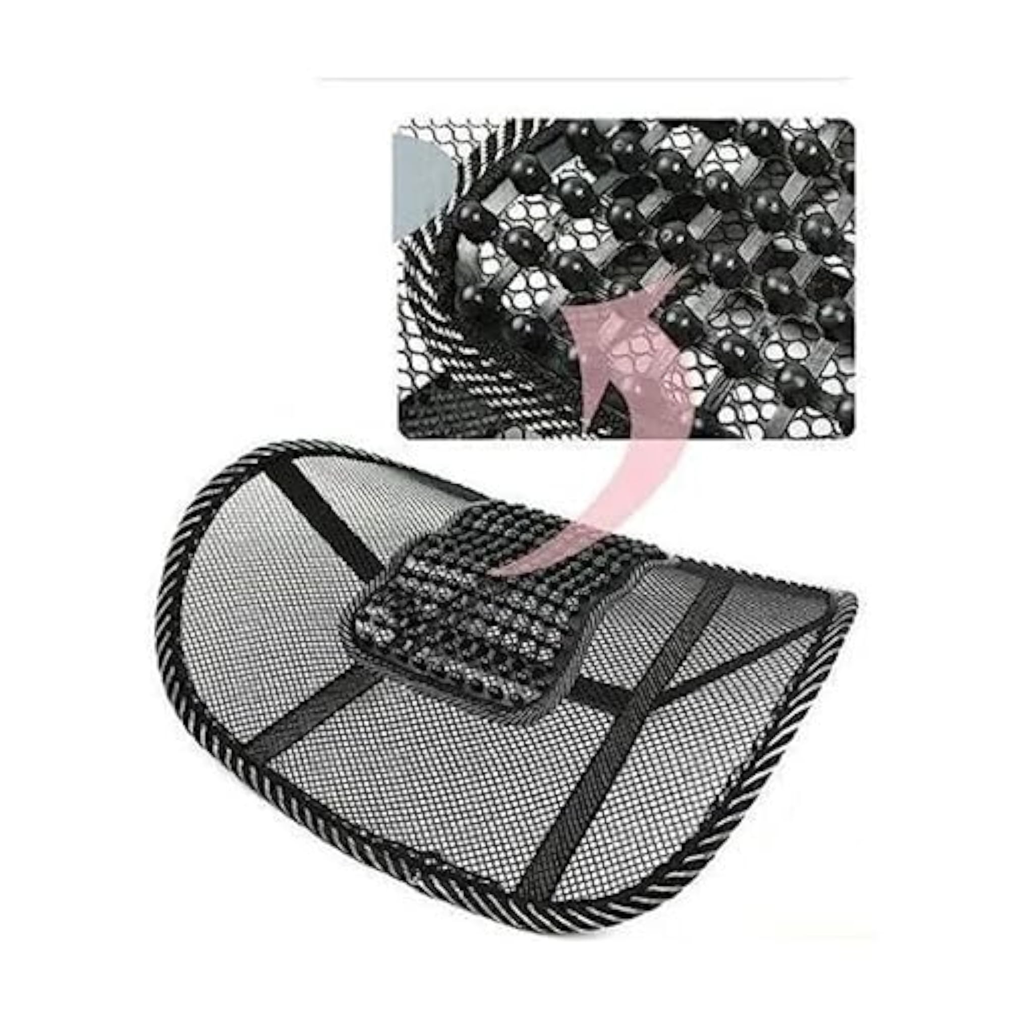 Mesh Back Support with Lumbar Cushion for Chair