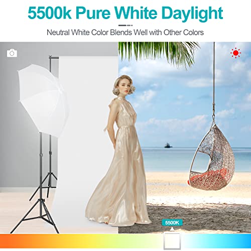Image of EMART Full Spectrum Light Bulb, 105W Spiral CFL 5500k Daylight for Softbox Lighting Kit, Replacement Lamp for Photography Photo Video Studio, Household Use, Portrait Shooting -4PACK