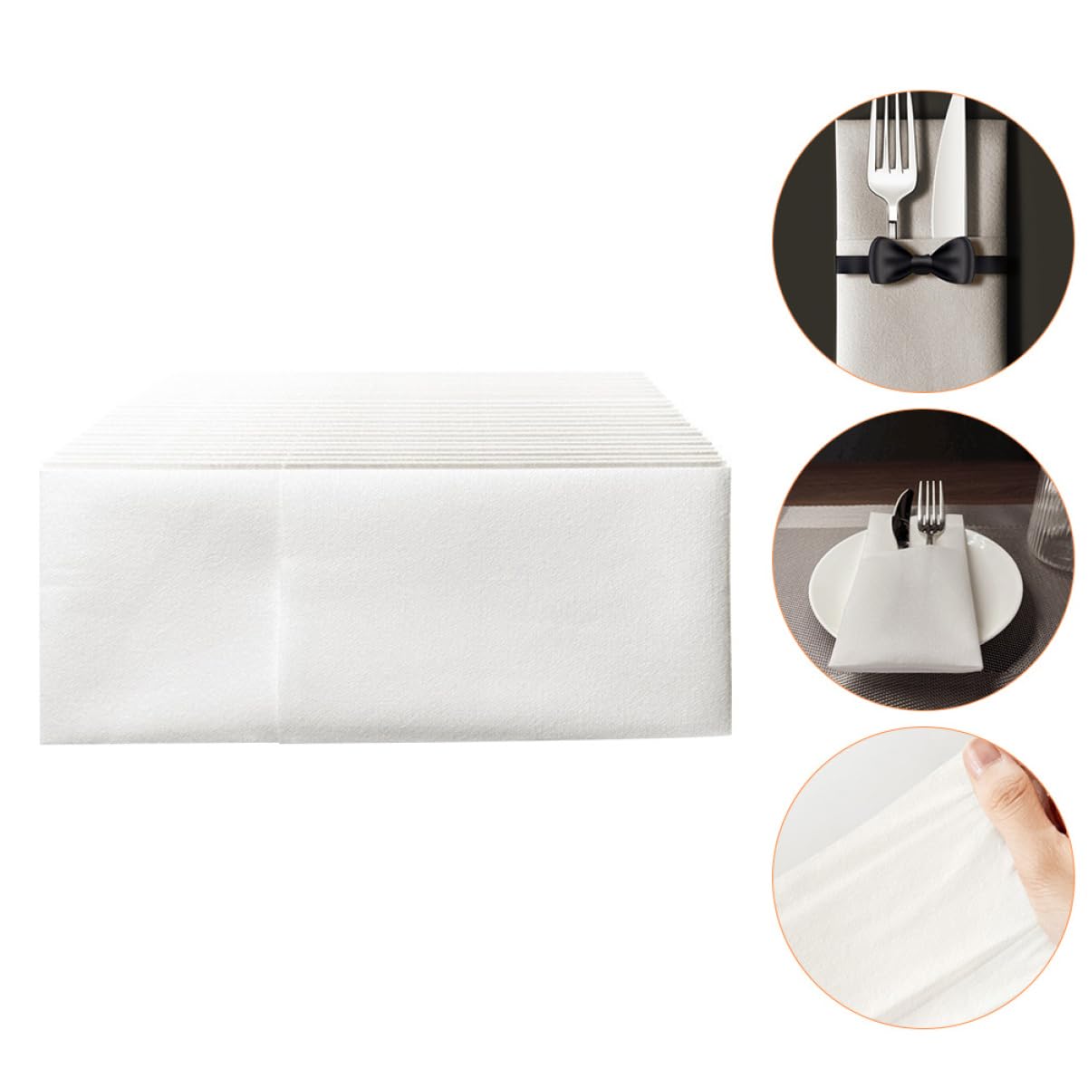 PLAFOPE 50 Unidades Servilletas de Papel para Fiestas Servilletas de Mesa Desechables Gruesas y Suaves para Banquetes Bodas Cenas Diarias