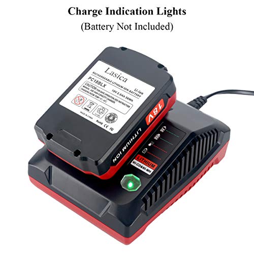 Lasica POR-PCXMVC-L 18V 3.0A Fast Battery Charger Pcxmvc Replacement For Porter-Cable 18-Volt Pc18B Nicd, Nimh & Lithium Cordless Tool Battery Packs Pc18Bl Pc18Blex Compatible thumb #3
