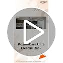 Image of KosmoCare Ultra Ceiling Mounted Electric Clothes Drying Rack|LED & UV Lights|Air & Heater Fans for Faster Drying|Smart Motorized Laundry|Clothes Hanger for Home & Balcony|Remote Control Drying Poles