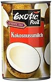 Exotic Food Kokosnussmilch, Fettgehalt: ca. 18%, 400ml, 2er Pack (2 x 400 ml Packung)