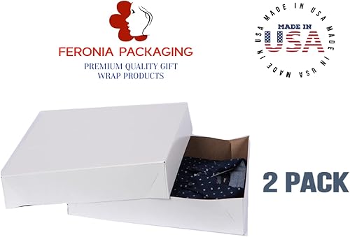 Miniatura 3 de Cajas para camisas de ropa 15 x 9.5 x 2-2 unidades (blanco)