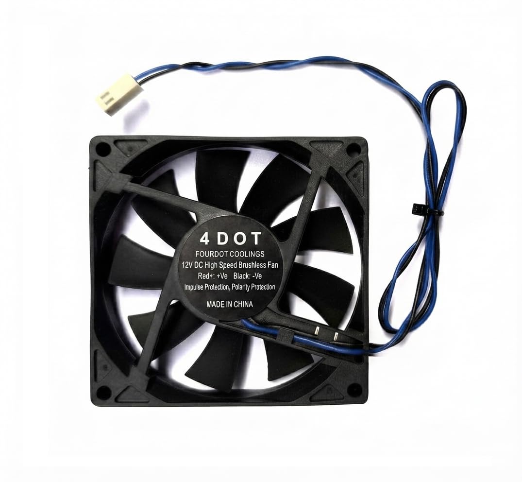 Fourdot 80mm 3inch Cabinet Cooling Fan 12V DC 15mm thick 3000RPM-image-28