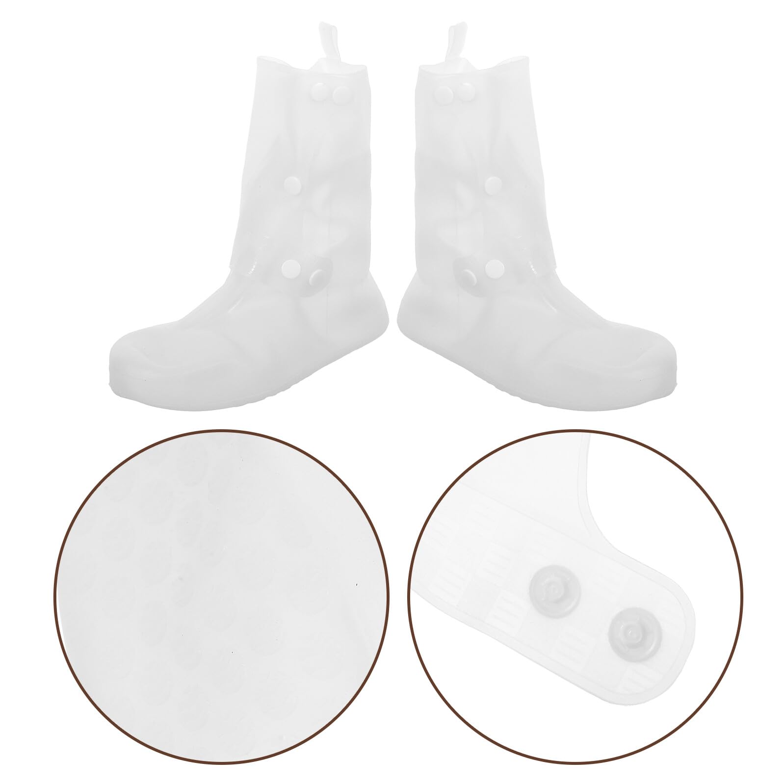 VILLCASE Cubrezapatos Impermeables de Silicona para Mujer y Hombre Talla 36/37 Antideslizantes y Reutilizables Suela Resistente para Lluvia Pesca Ciclismo y Actividades al Aire Libre