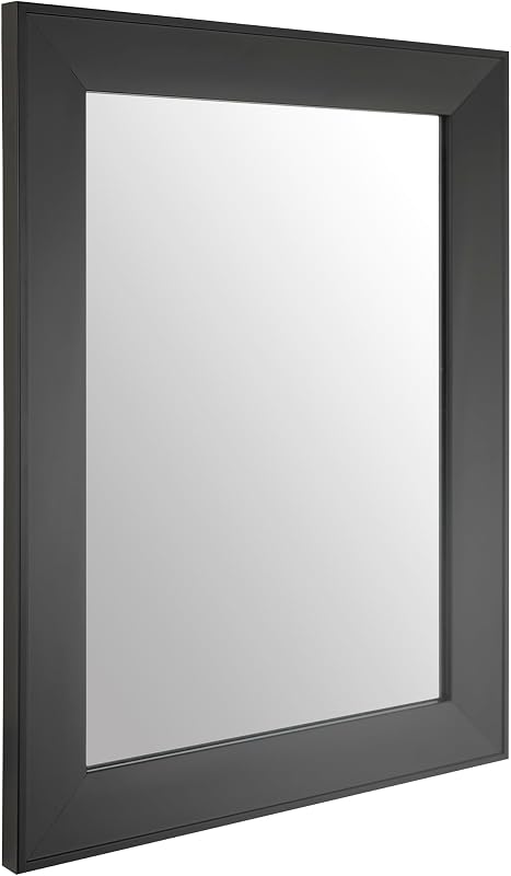Rectangular Wall Mirror 12" x 16" Framed Mirror for Bathroom Black | Beveled Framed Decorative Mirror for Bedroom Bathroom Living Room Farmhouse Entryway Small