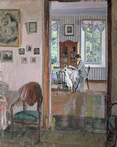 Tableau impressions d'art Sergei Arsenevich Vinogradov pour décoration chambre chic 60x90cm