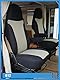 Maß Sitzbezüge Schonbezüge Pilotsitze Fahrer & Beifahrer Set kompatibel mit Wohnmobil FIAT Ducato 812 Schwarz/Beige