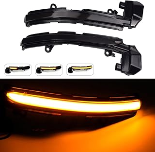 LED Dynamic Turn Signal Light ,Side Mirror Sequential Lamp Indicator Blinker for Jaguar XE XF XJ F-TYPE XK XKR I-PACE X760 X351 (Yellow)