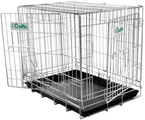 silver dog crate