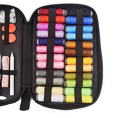 90Pcs Sewing Kit Diy Sewing Supplies With Sewing Accessories Portable Professional Mini Sewing Kit For Women Mom Beginner Traveler Adults Thimble Thread Sewing Needles Tape Measure Button Set #TOP5