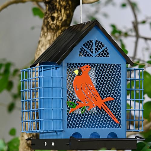 Mangeoire oiseaux anti-écureuils résistante à la rouille - 8