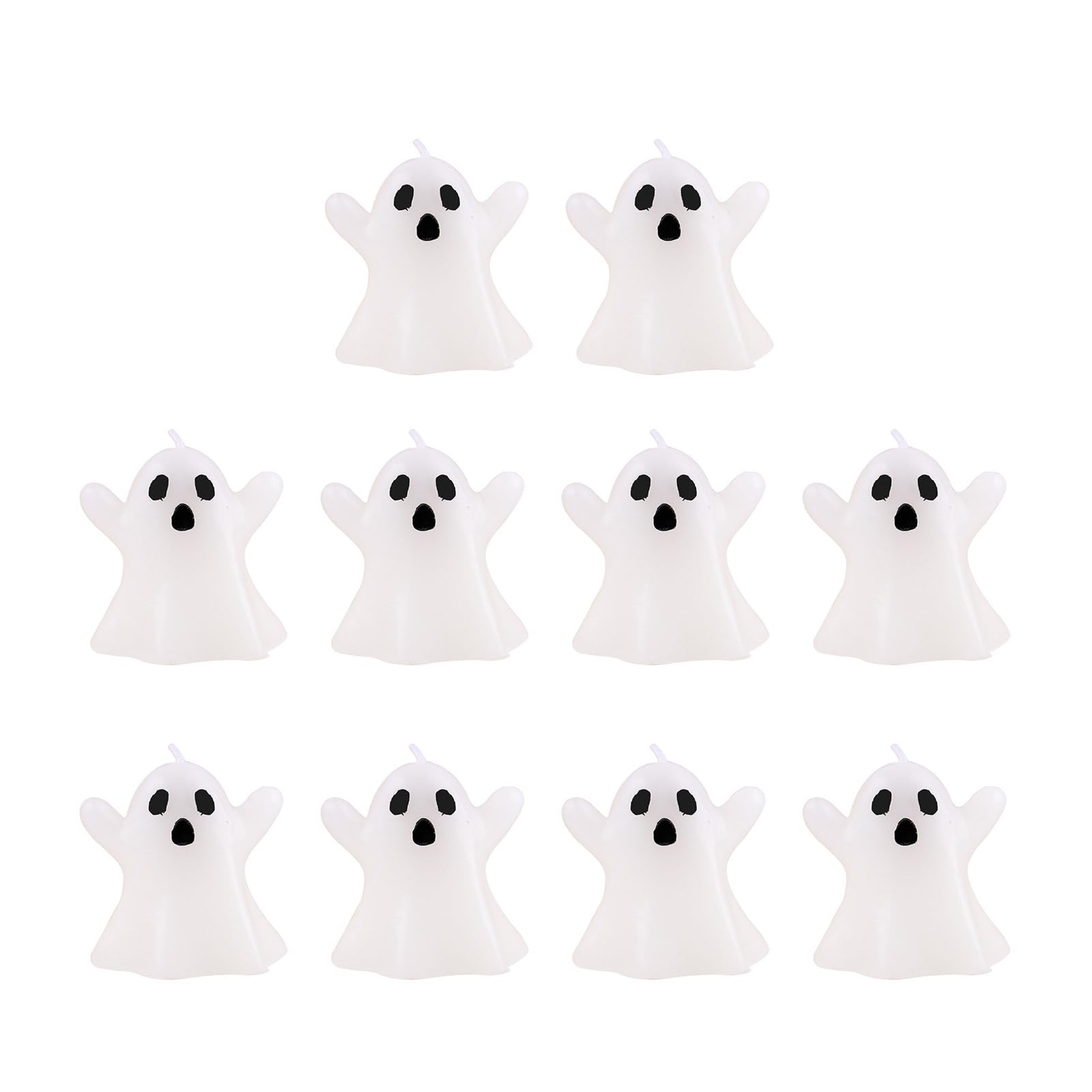 MOMOJIA 10Pcs Scary Halloween Ghostly Shape Aesthetic Scary for Parties and Haunting Houses Table Decoration
