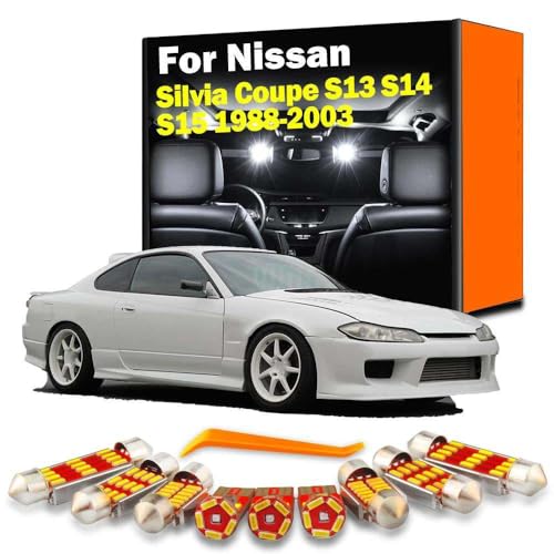 Kit d'éclairage intérieur LED pour plafonnier de Voiture, pour Silvia Coupé S13 S14 S15 1988-2000 2001 2002 2003
