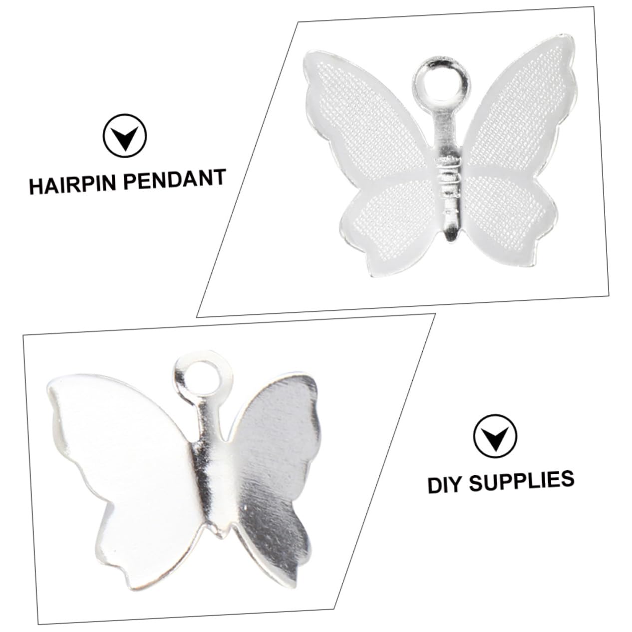 SHINEOFI 300 Pz Pendente Della Farfalla Farfalle Ciondolo Decorazioni Creazione Di Gioielli Charms Creazione Di Gioielli Pendenti Forma Di Animale Decorazione Forniture Fai Da Te Rame