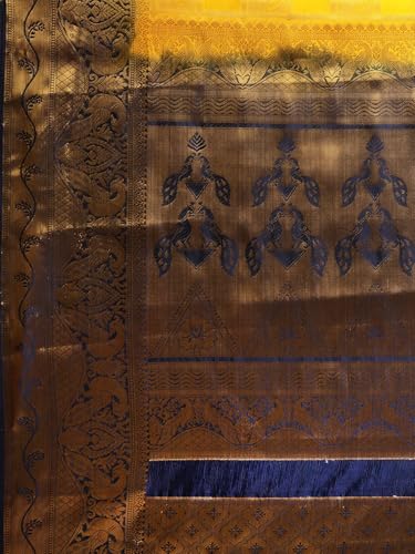 Image of Women's Banarasi Silk With Jacquard Print Saree With Blouse