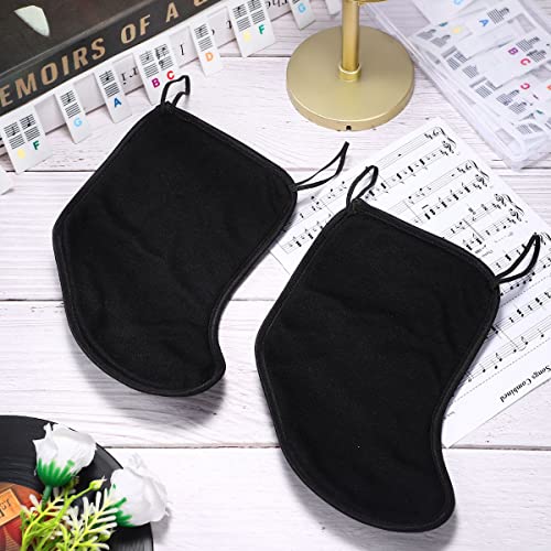 Facmogu Violin Chin Rest Pad Cover Protector, 3/4 4/4 Violin Shoulder Rest Pad Cover For Violin Accessories, Soft Cotton Cover For Musical Instrument Accessories - Classic Black #TOP5