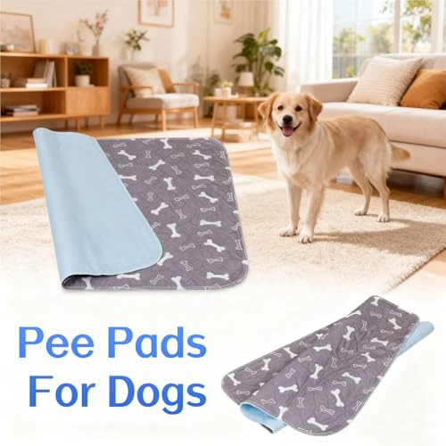 2026 Upgraded Washable Puppy-Pad with Pheromones, Pee Pads for Dogs, Washable Pee Pads for Dogs & Cats, Leak Protection, Non-Slip Base, Reuse, for Home & Travel (A+B, S 16×24in)