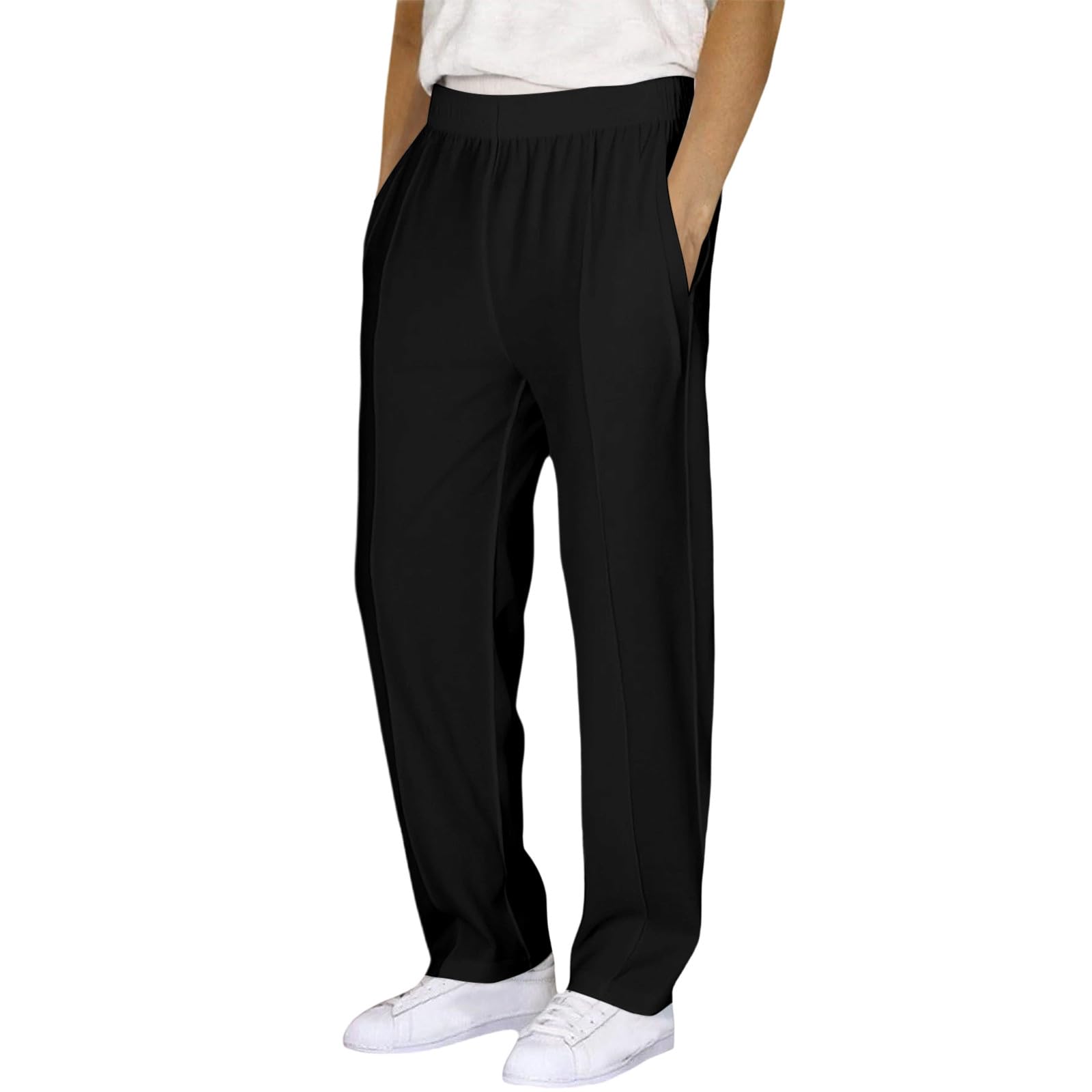 Genérico Pantalones de Chandal Niño Pantalones Casuales de Tiro Largo con Cintura Elástica para Uso Diario y Escolar en Niños