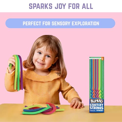 image for BUNMO Stretchy Strings - Sensory Toys for Toddlers - Stimulating & Add