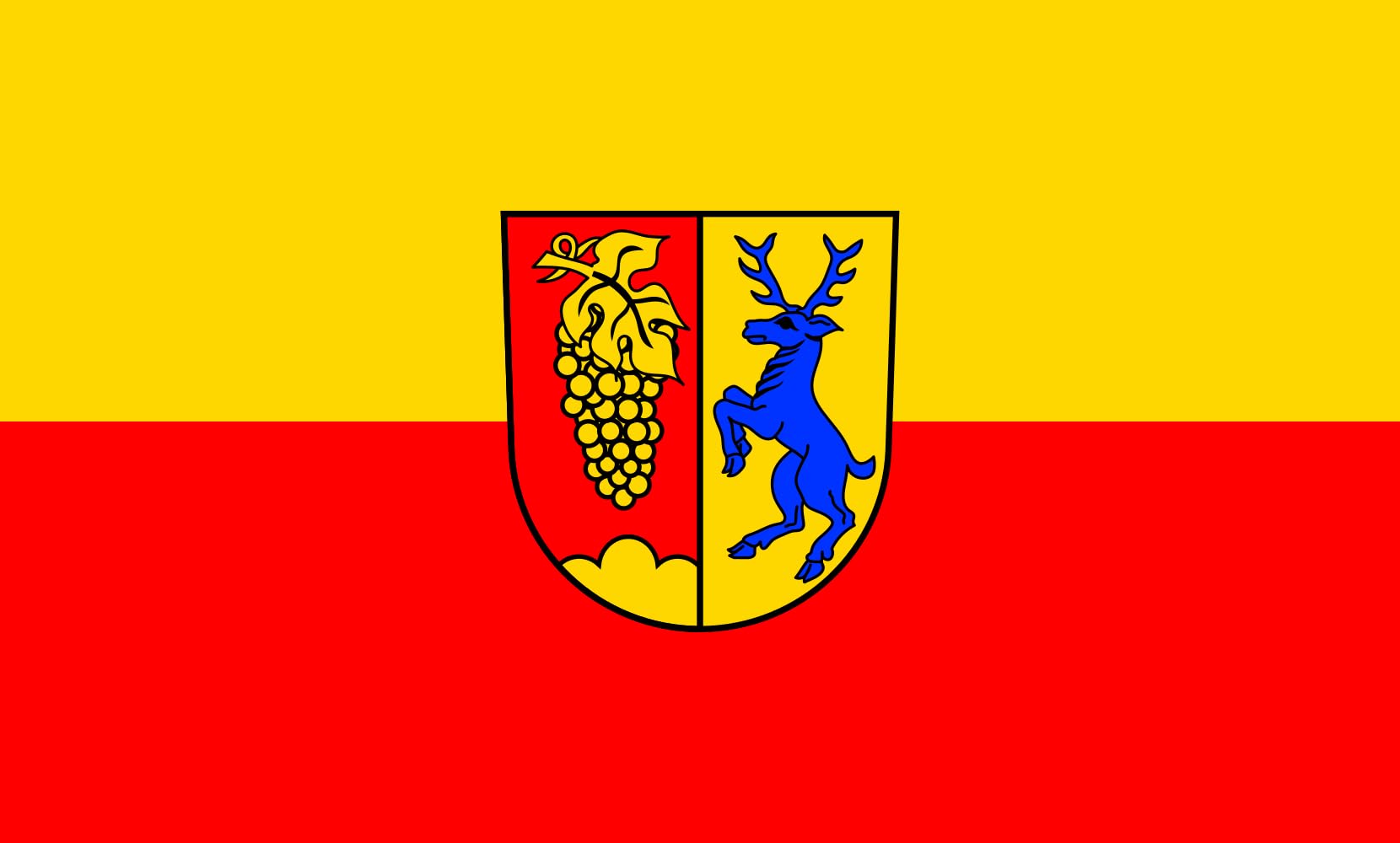 Drapeau Ehrenkirchen de haute qualité | Format paysage 1.35m²