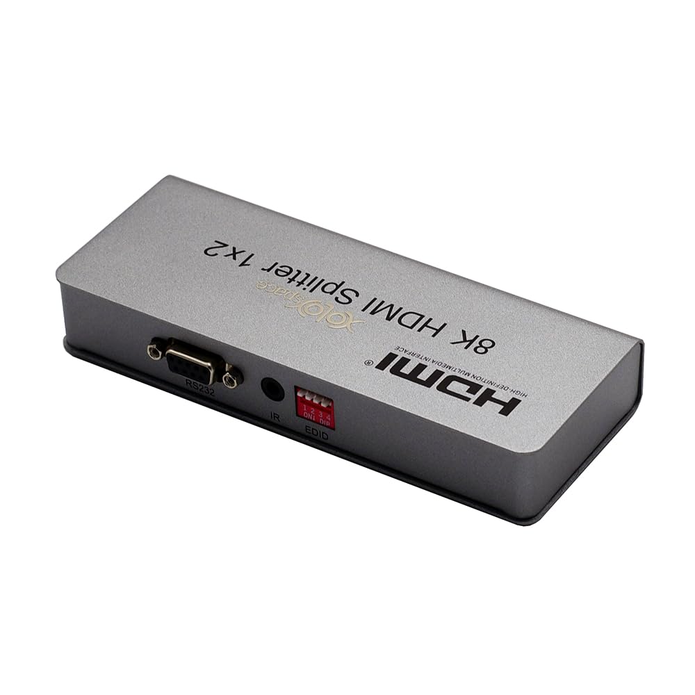 XOLORspace 61120E 1x2 8K HDMI splitter supports 8k 60Hz / 4k 120Hz with EDID setting - Image 2