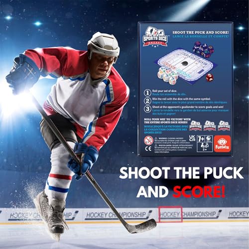 FoxMind Sports Dice Hockey Juego De Mesa miniatura 3