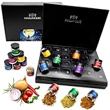 Hallingers Magische Reise - Luxus Gewürz-Adventskalender, hochwertige Gewürze Aroma-intensiv in Schraubgläsern, handverlesene Vielfalt (Set) - Geschenkideen Weihnachten & Geschenke Adventskalender | N