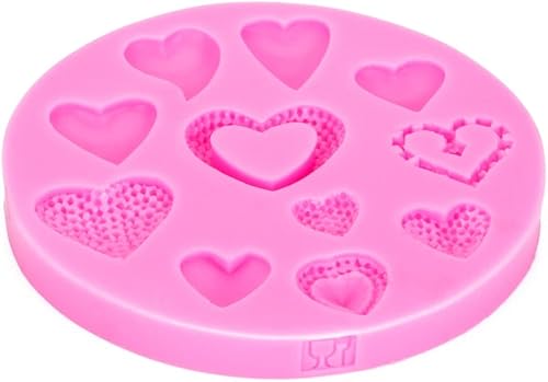 Miniatura 3 de Molde de silicona de grado alimenticio con forma de corazón para chocolate, jabón, caramelo, pastel, día de San Valentín, fondant, molde de corazón