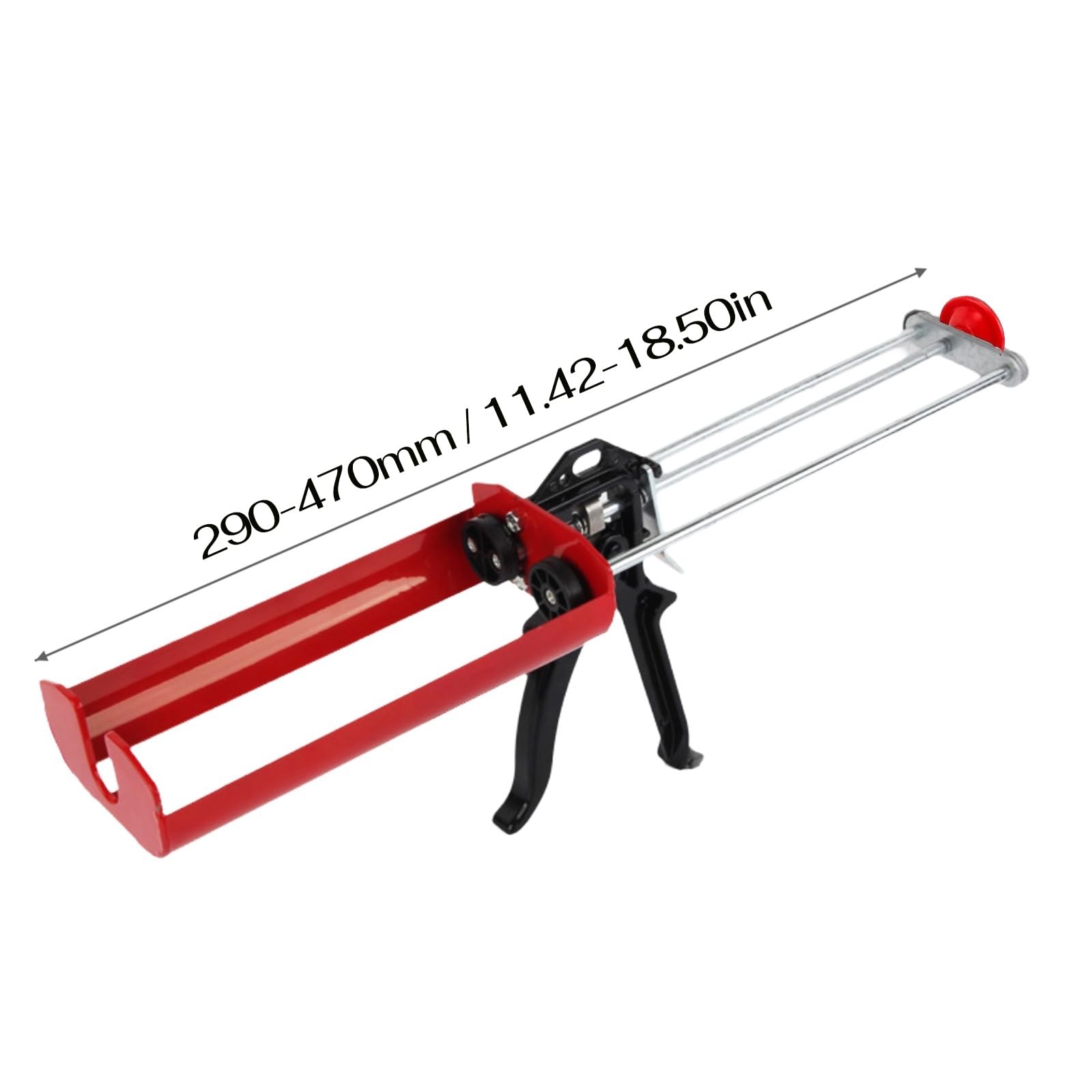 Pistola de calafateo de doble componente, para 400 ml/399.2 ml (relación de mezcla 1:1), pistola epoxi adhesiva de unión de panel, pistola de calafateo de silicona de doble componente que ahorra mano