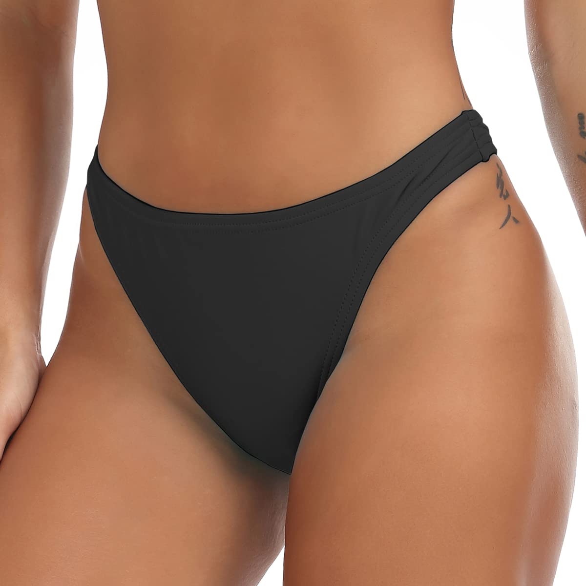 Joweechy Womens Bikini Bottoms Classic Brazilian Swimsuit Bottom Sexy Swim Shorts Thong Swimming Briefs Swimwear