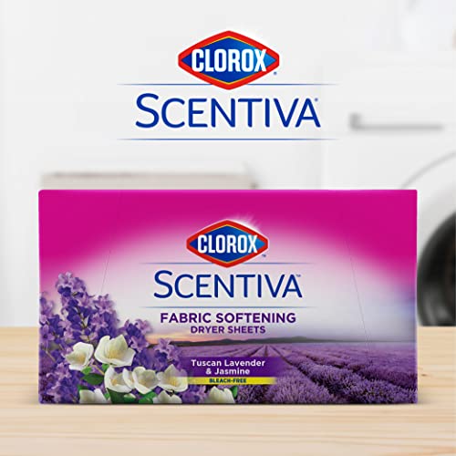 Clorox Scentiva Fabric Softening Dryer Sheets | Fabric Sheets in Tuscan Lavender & Jasmine | 40 Count Dryer Sheets That Reduce Wrinkles and Reduce Static Cling (Pack of 2) - image 5