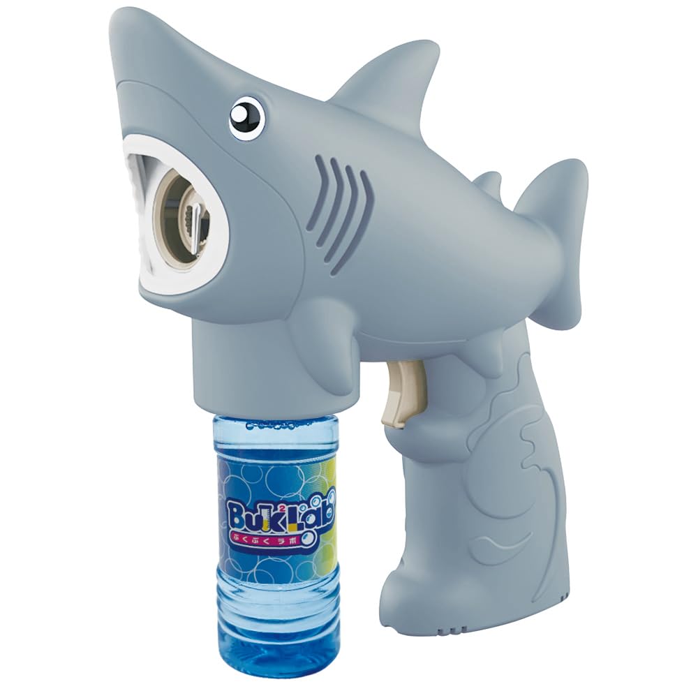Amazon | BukBukLAB(ぶくぶくラボ) シャボン玉 電動 サメのバブルガン