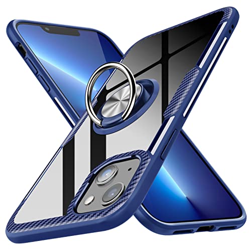 Duluqboba �P�[�X �Ή� iPhone 13 mini �p�� �P�[�X �����O�t�� �ϏՌ� �w�ʋ����K���X �ČRMIL�K�i ���� ���^ 9H�w�� �X�^���h�@�\ �ԍڃz���_�[ TPU�o���p�[ �����h�~ �����Y�ی� ����h�~ �y�� ��̌^ �A�C�t�H��13