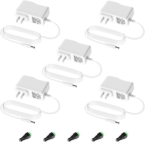 Aclorol Adaptador de fuente de alimentación de 5V 2A 100-240V AC a DC 5Volt 10W 2A 1A Cargador de alimentación universal Convertidor Transformador