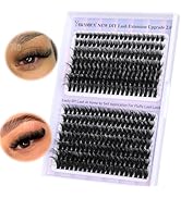Fluffy Lash Clusters Wispy Volume Individual Lashes 70D+80D Cluster Eyelash Extensions 10-18MIX D...