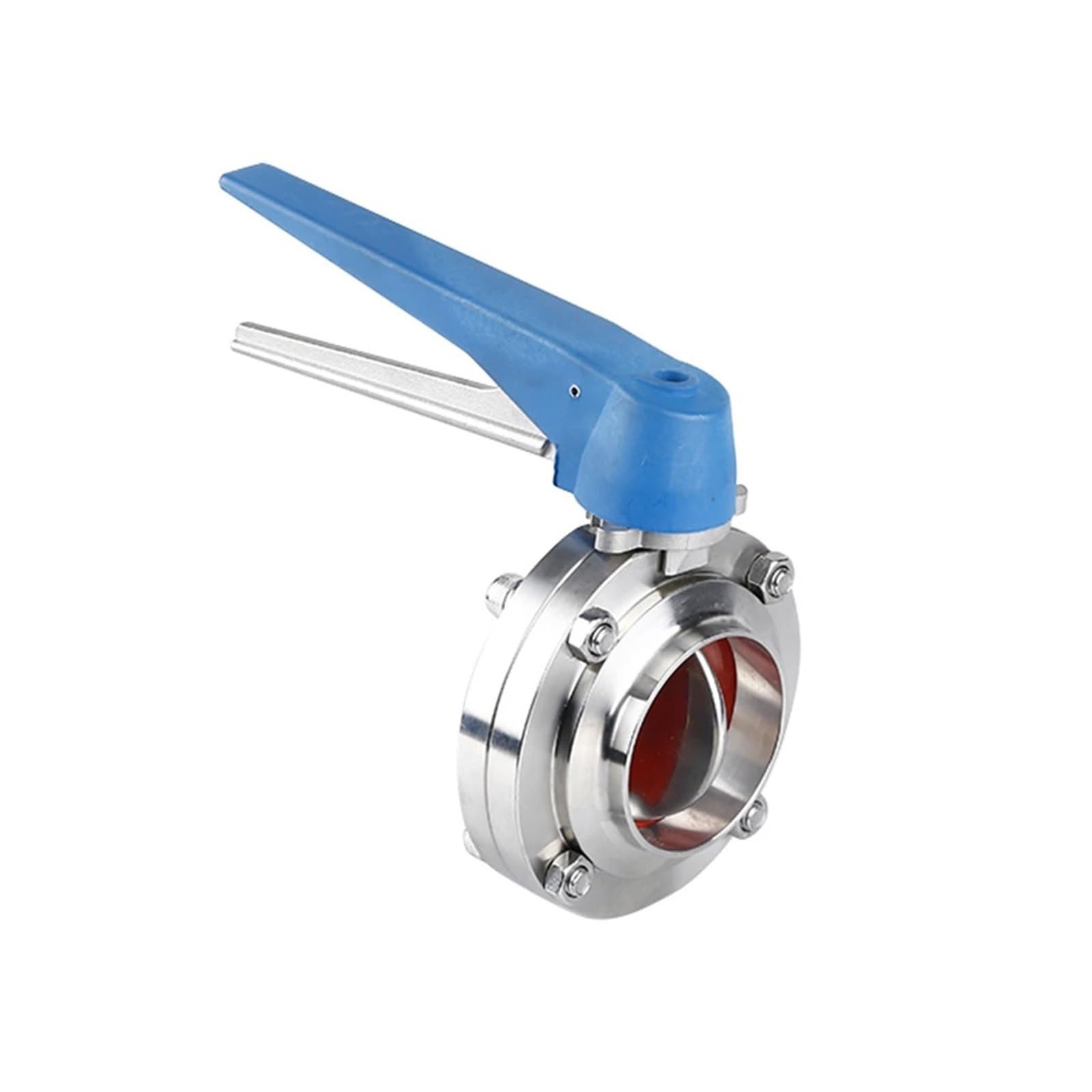 BALYDLUL 1-1/2" Stainless Steel 304 Welding OD 38MM Multi-Position Handle Butterfly Valve