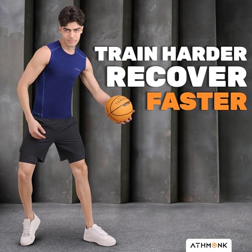 Image of Compression Vest Tank Body Shaper Without Sleeve for Men - Gym Shirt for Men Men Shapewear - Keep Dry Tight Skin Fit - Breathable Inner for Men Sports Wear Workout Gym Sports
