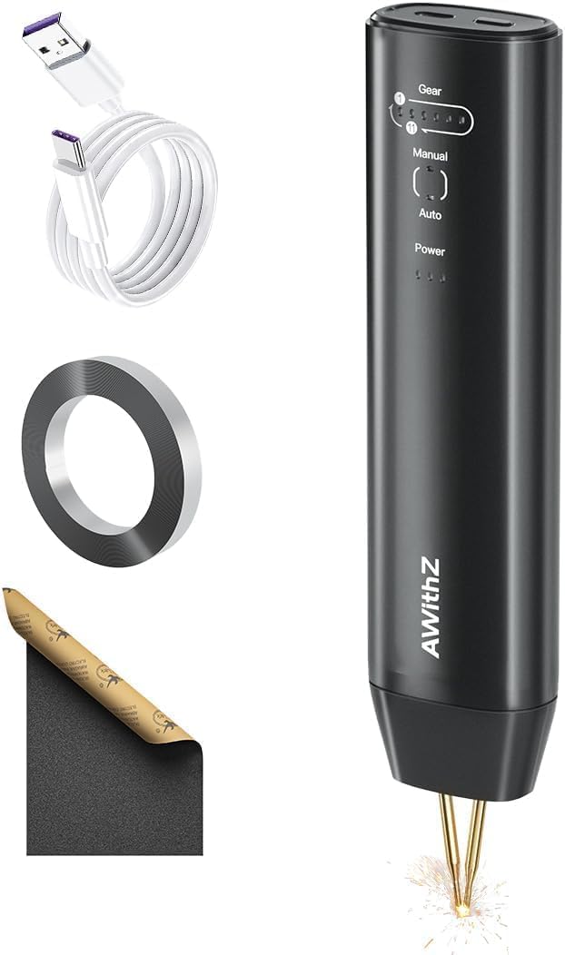 Battery Spot Welding Machine, 2 in 1 Automatic and Manual Spot Welding Machine, 11 Adjustable Gears for DIY Battery Packs