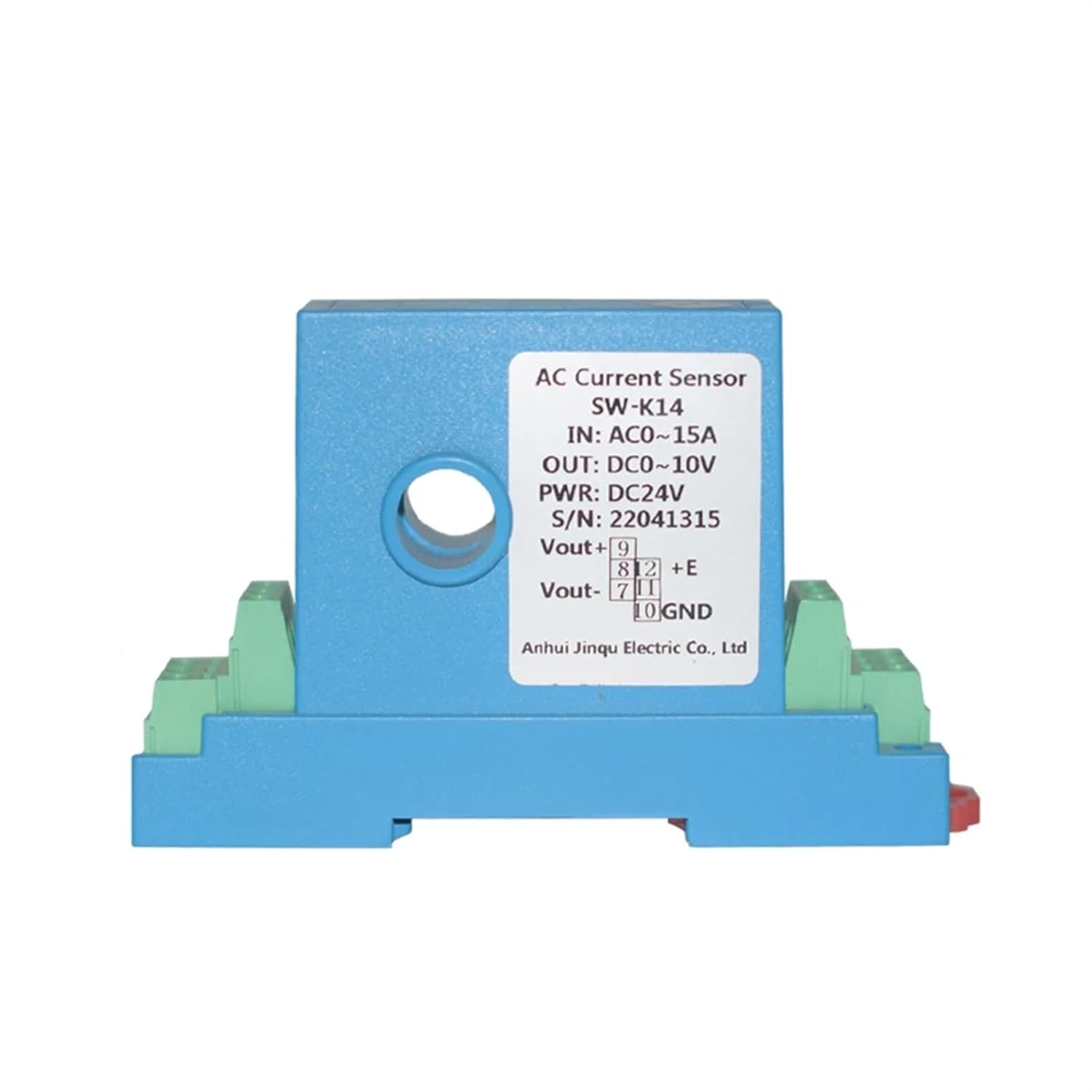 1PCS AC Current Transmitter AC0-200A Current Detection 4-20mA 0-20mA 0-5V 10V RS485 Output 15mm Perforated AC Hall Current Sensor(Output 4-20mA,AC0-20A_Hole 15MM_AC220V)