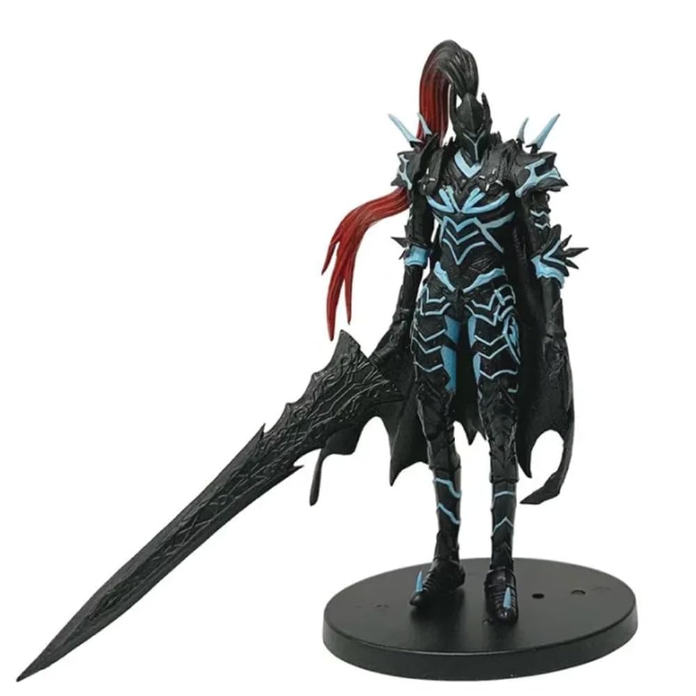 Puruuige Sung Jin Woo Figure Igris Statue Model Figure – 8.2" Anime PVC Statue, Dynamic Strike Pose Collectible Desk Model for Fans