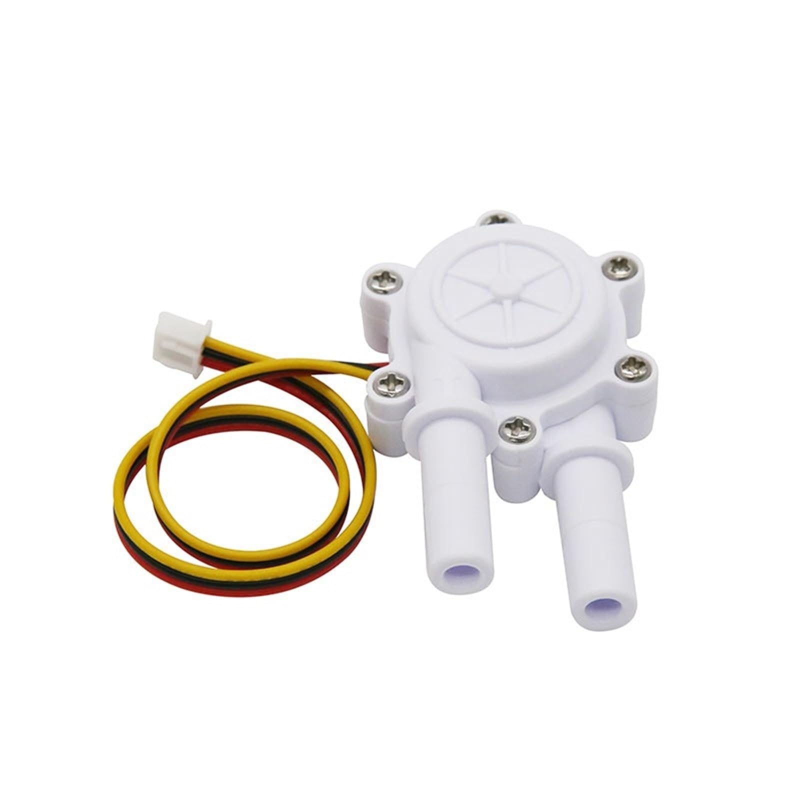 MKHQST Flowmeter 2pcs Hall-effect Water Flow Meter S304 Miniature Sensor With 3/8" Barb Fitting For Coffee Machines And Dispensers(XH Cable 25cm (0° angle))
