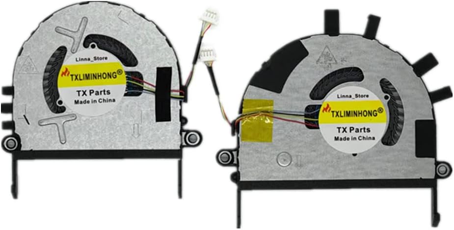 TXLIMINHONG New Compatible CPU and GPU Cooling Fan for Lenovo ideapad 720S-14IKB V720-14 K24-80 5H40N79761 AT1YA001SR0 EG50040S1-CA10-S9A EG50040S1-CA60-S9A DC5V Fan