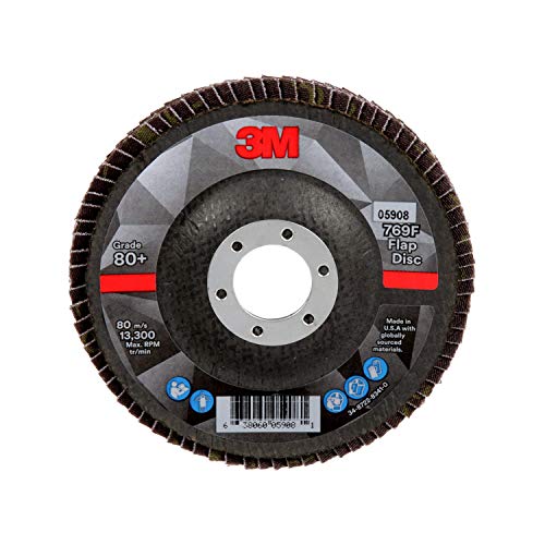 Disque à rabat 3M 769F meulage inox et acier T29 10,2cm grain 80+ référence 05908