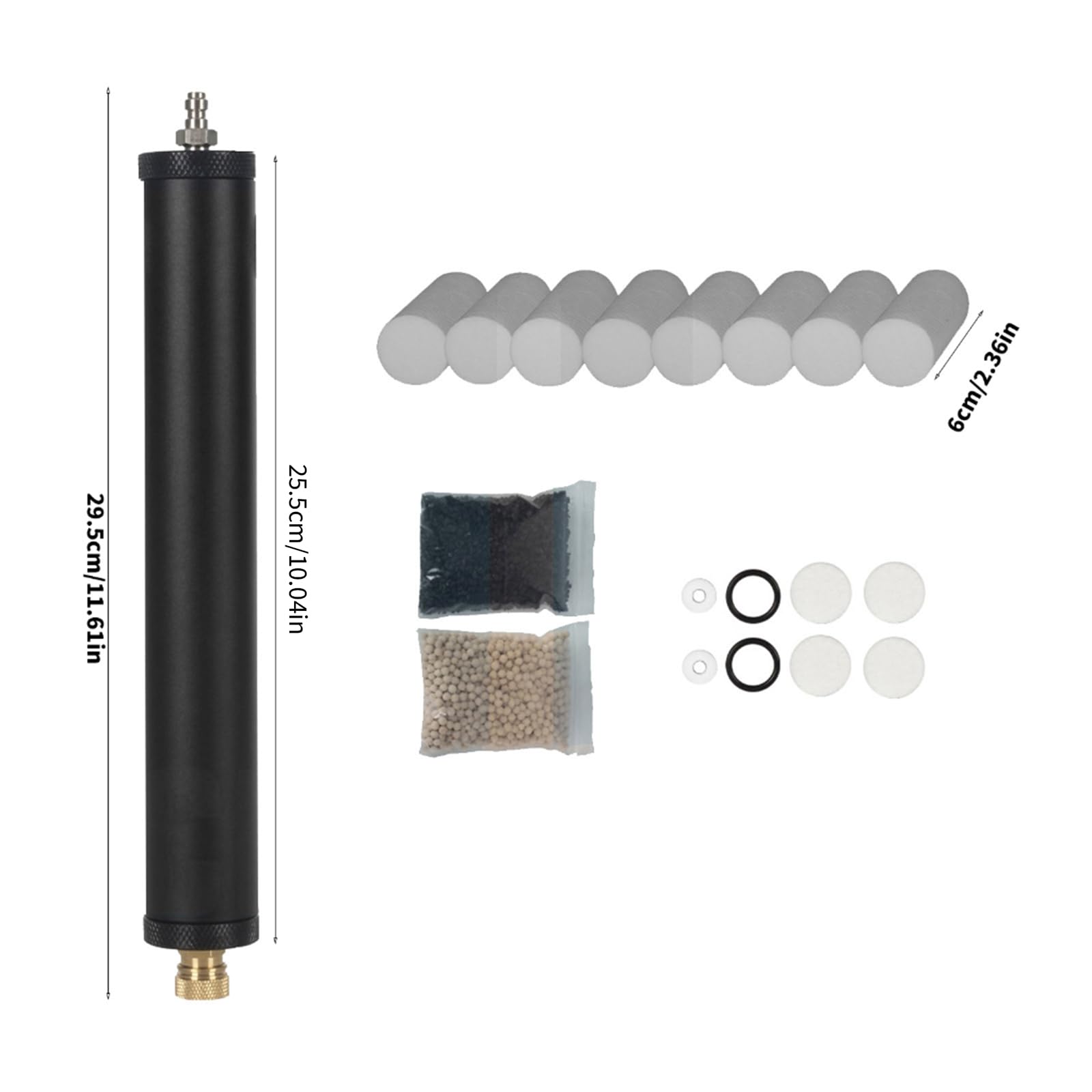 Séparateur d'huile et d'eau en aluminium robuste avec trois couches de petite taille 3 étapes pour la plongée sous-marine