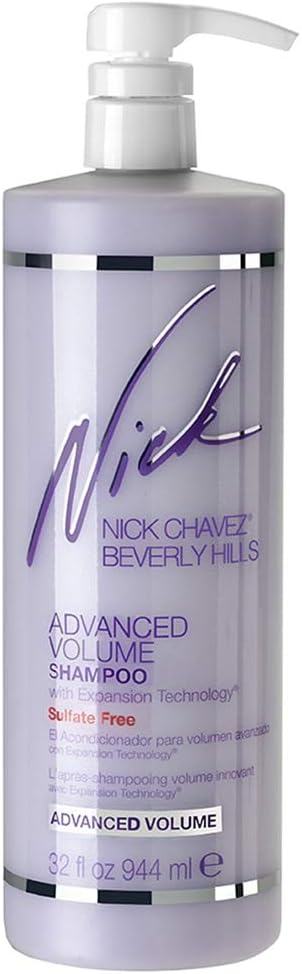 Nick Chavez Beverly Hills Sulfate Free Advanced Volume Shampoo with Expansion Technology® - Premium Scalp and Hair Care - Volumizing Shampoo - 32oz