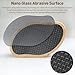 Nano Glass Foot Scrubber Shower Glass Pedi Egg Pumice Stone with Bamboo Handle, Non-Plastic Pedicure Foot File for Effortless Callus Removal