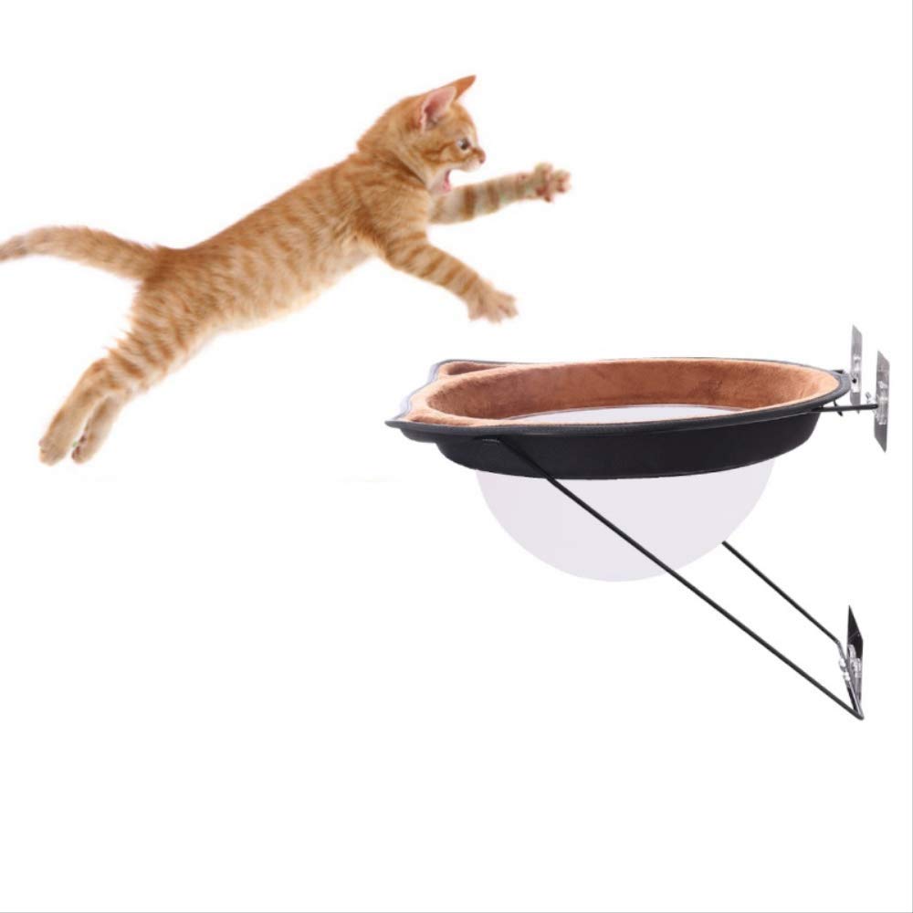 Hamaca para Gato, Cama con Ventana, Tumbona, Cama Cálida Autoadhesiva para Mascotas, Casa De Descanso para Gatos, Cama Suave para Gatos, Cómoda Jaula para Hurón P