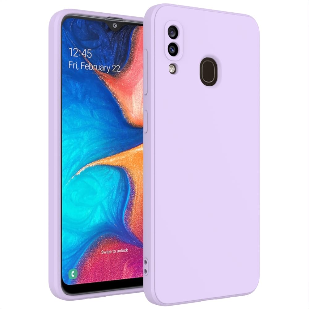for Samsung Galaxy A20 Case Purple, A30 Case Scratch Resistant with Soft Touch, Slim Thin Phone Cover for Samsung Galaxy A20 A30
