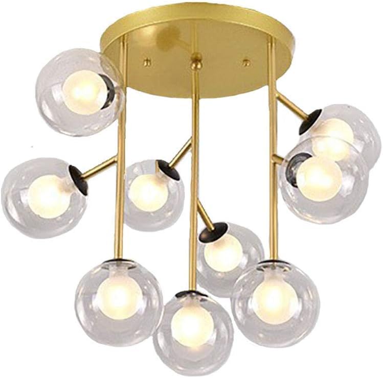 Lustre moderne pour salle à manger et cuisine ouverte en fer noir mat